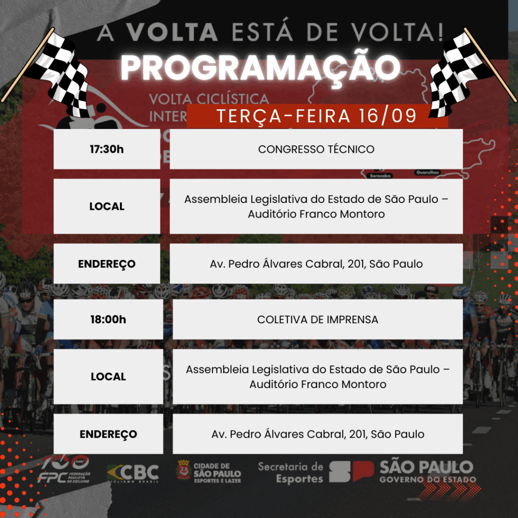 PROGRAMAÇÃO CONGRESSO TÉCNICO E COLETIVA DE IMPRENSA